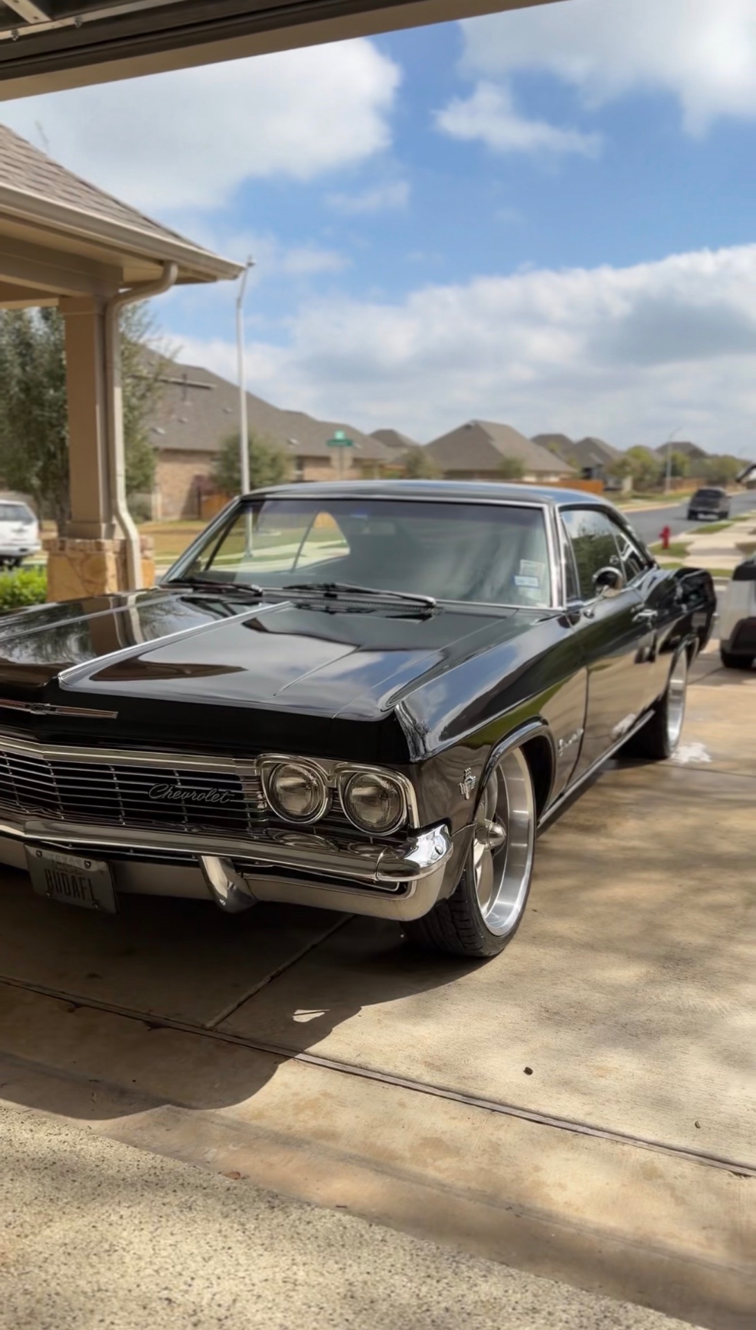Chevrolet Impala — classic black front after detail